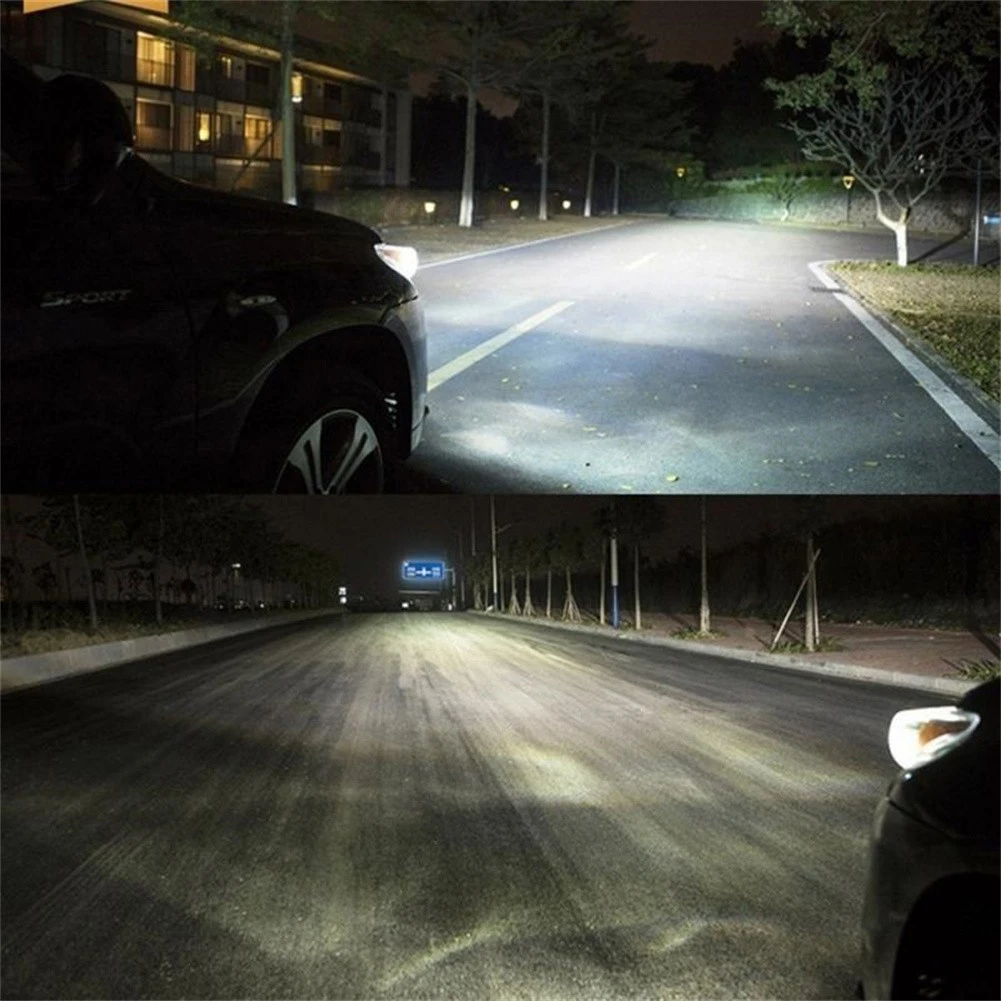 

Car Fog Light Headlights Bulbs Front Right 100W 1100LM 2pcs/Set 360° DC 12V-28V Headlight Conversion High Low Beam IP65
