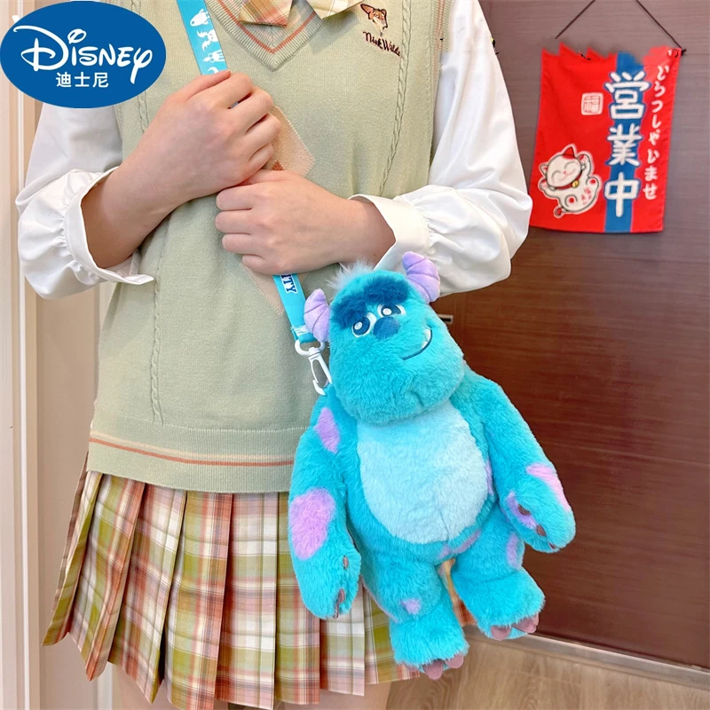 

Original Disney Anime Monsters University Sullivan Plush Toy Shoulder Messenger Bag Cute Cartoon Handbag Plushies Doll Toys Gift