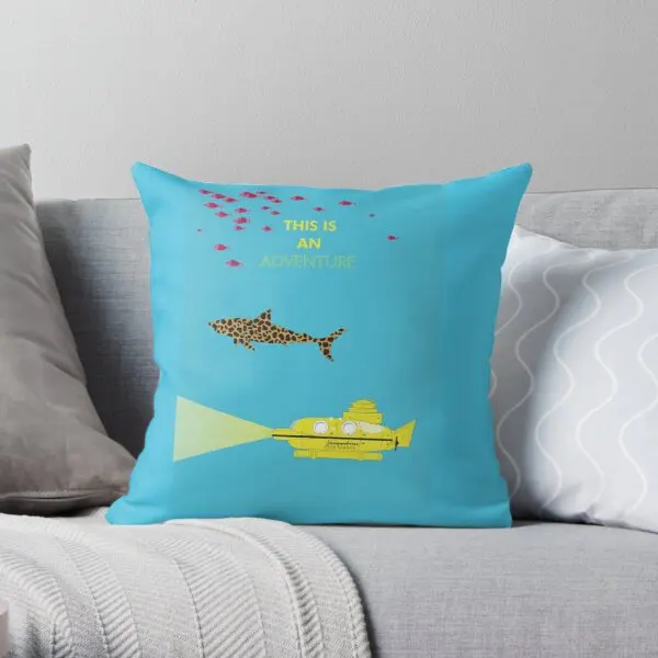 

The Life Aquatic With Steve Zissou Wes Printing Throw Pillow Cover Hotel Bed Anime Square Sofa Throw Car Pillows not include