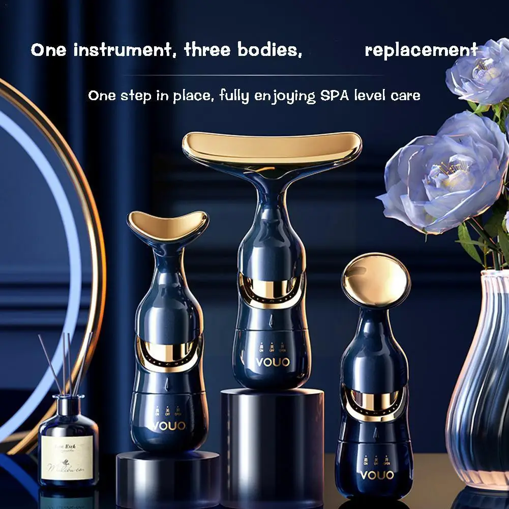 

Three-body Lifting And Tightening Beauty Instrument Beauty Massager Home Neck Light Wrinkle Instrument Face Skin Tender Thi W3E2