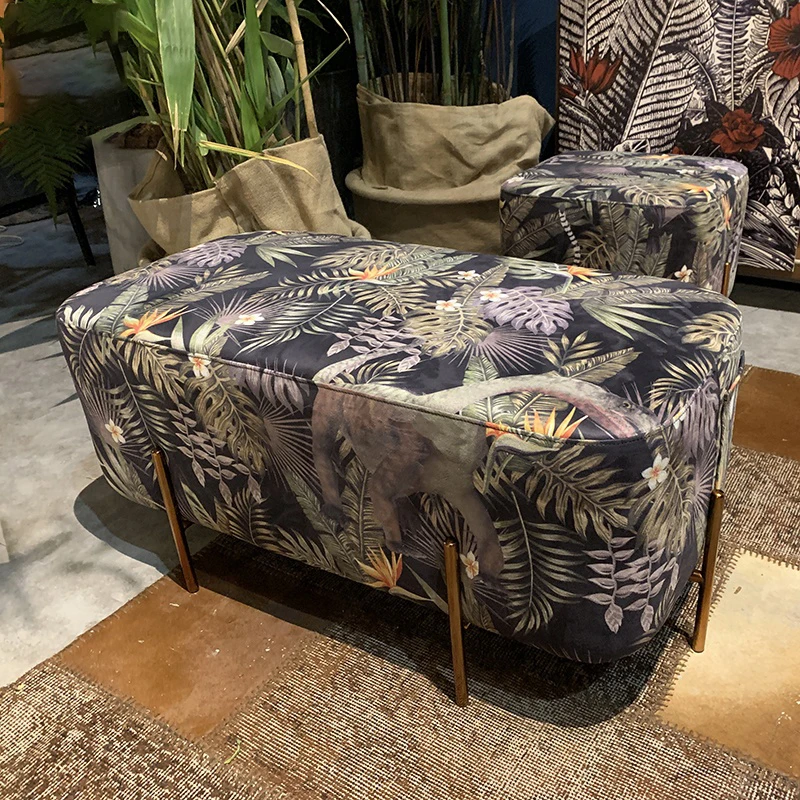 

Высококачественный квадратный оттоманка специальный дизайн металлические ножки для гостиной длинный оттоманка табурет современный дизай...