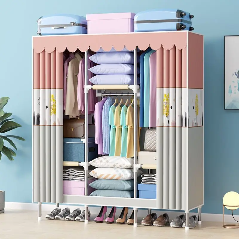 

SH 2023 Year Aoliviya Official New Simple Wardrobe Home Bedroom Rental Dormitory New Internet Celebrity Storage Cabinet Assembl