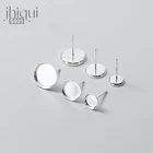 Основа для сережек-гвоздиков, серебристая основа для сережек-гвоздиков, для самостоятельного изготовления ювелирных украшений, 1 пара, 6810 мм