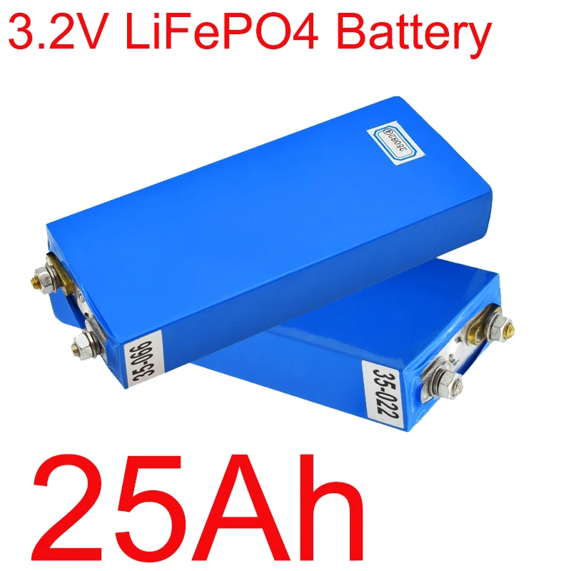 

Новинка, литий-железо-фосфатная аккумуляторная батарея 3,2 в 25 Ач LiFePO4, глубокие циклы работы для самостоятельной сборки, 12 В, 24 В, 36 В, 48 В, фотоэлектрическая мощность
