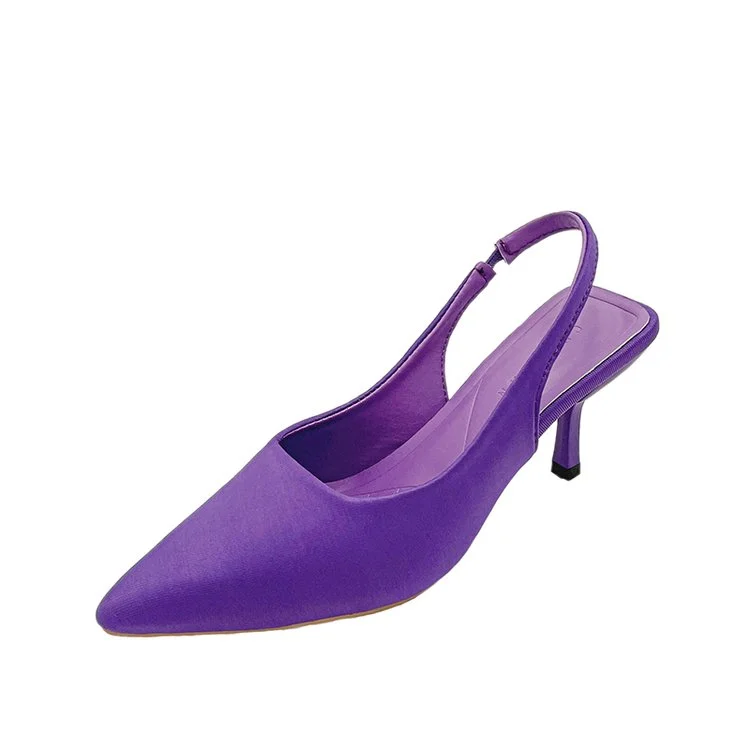 Женские туфли-лодочки без застежки с острым носком | Сандалии