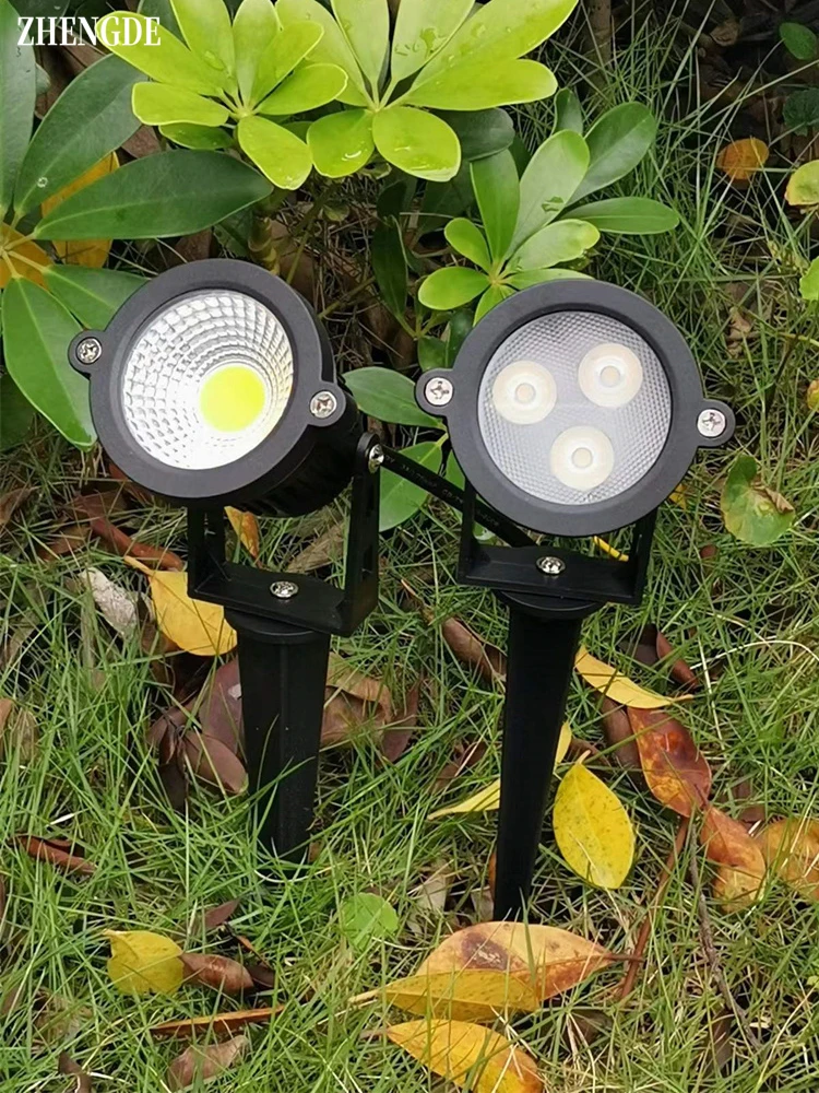 LED Outdoor Garden Decorative Lighting 5W Lawn Floor Lighting Waterproof Spotlight LED Light Garden Path Spotlight AC110V 220V