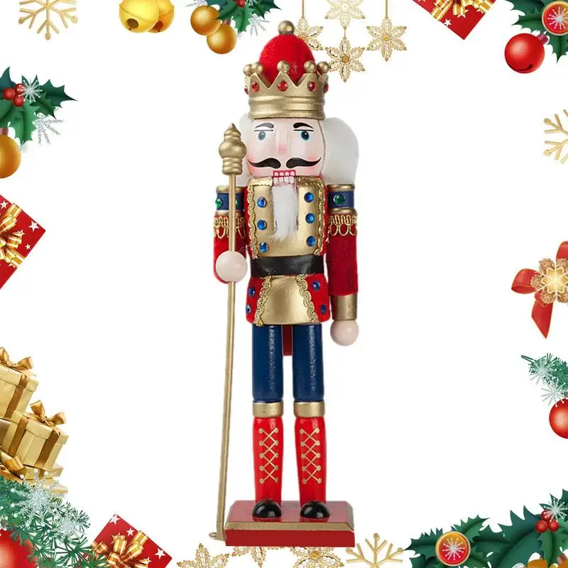 

Традиционные фигурки гайковёров на Рождество с квадратной основой, украшения для гайковёров 12 дюймов приносят удачу