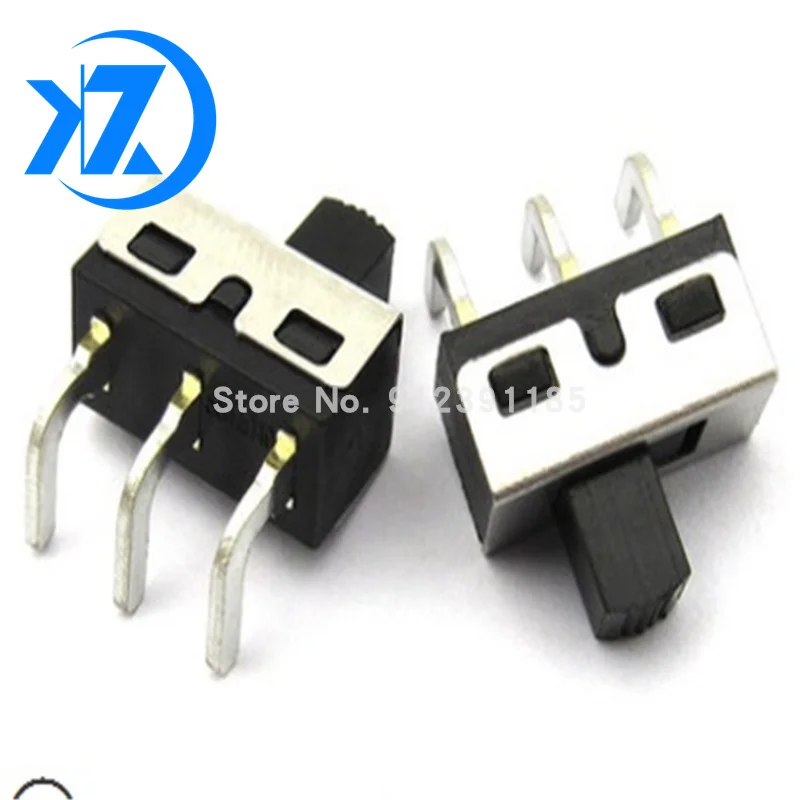 10 шт. Прямоугольный переключатель SS12D11 3PIN 1P2T ручка с высоким шагом 5 мм 4 7 слайдов