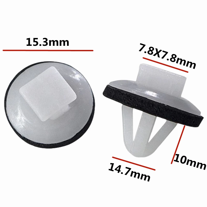 20 шт. для 14,7 мм отверстия, зажимы для дверной панели автомобиля, фиксаторы внутренней отделки, крепеж для Toyota Pick Up 62955-20020 D79