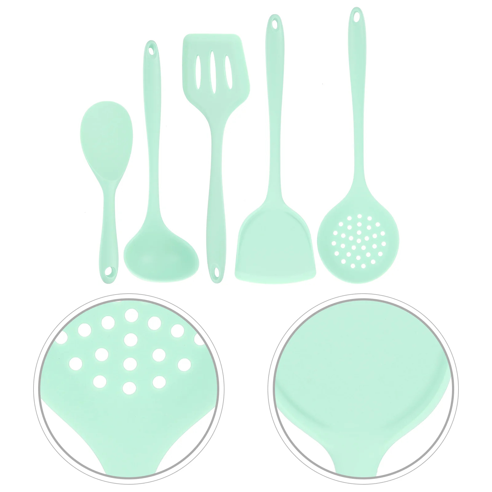 

Rice Paddle Silicone Slotted Spoon Soup Ladle Silicon Spatulas Silicone Spoon Spatula Combination Tool Pizza Spatula