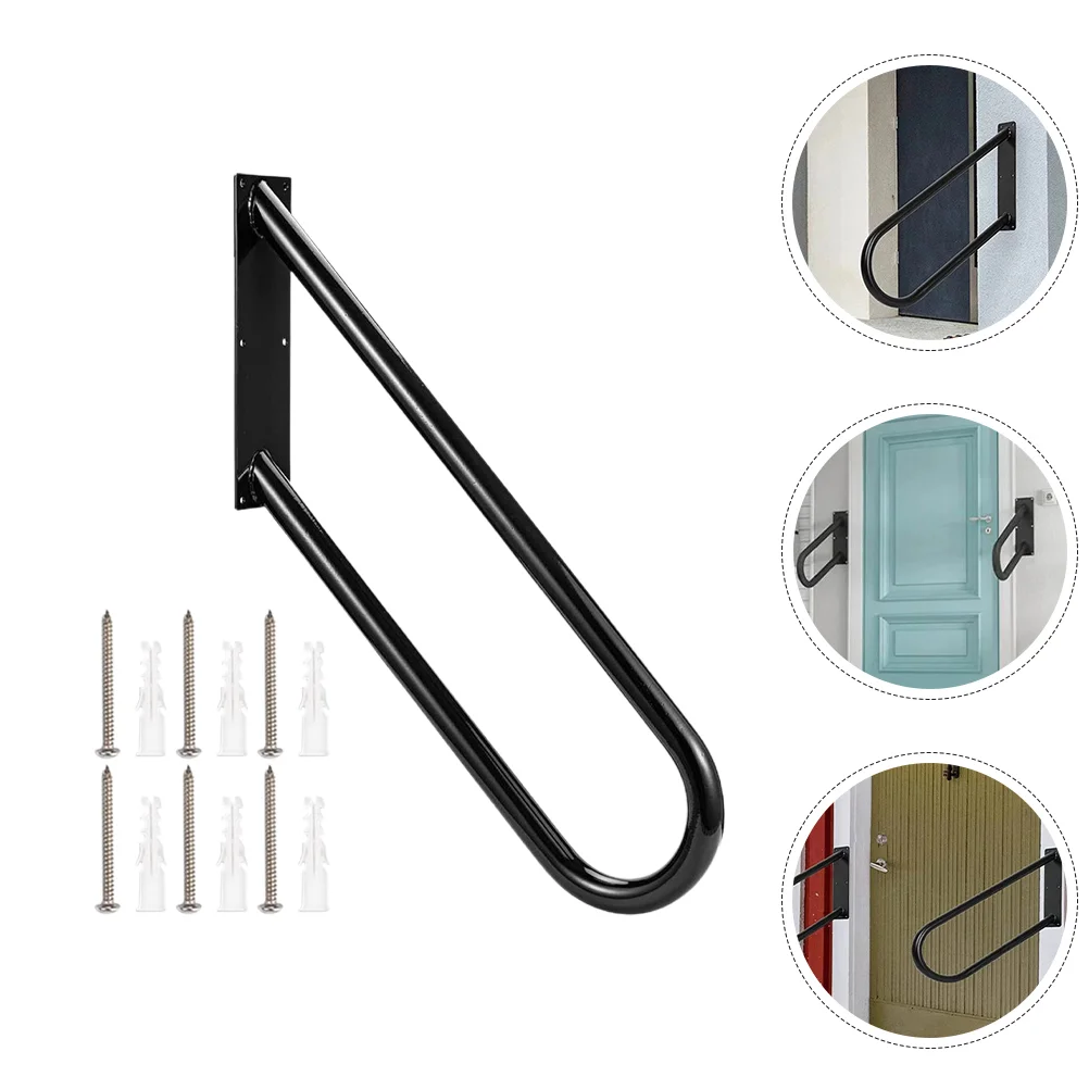

Hand Rail Grab Bars Stairs Wall-mounted Metal Handrail Iron Handrails Outdoor Steps
