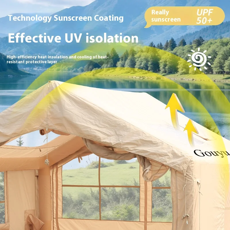 7 5 плоская надувная палатка с дымоходом большое пространство универсальная