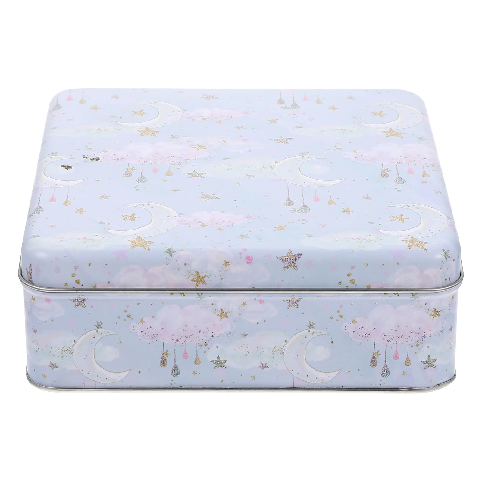 

Candy Tin Box Metal Snack European Style Desktop Storage Case Portable Wrapping
