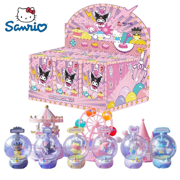 

Кукла Sanrio Cinnamonoll, оригинальная серия, орнамент, декоративная мелодия, комнатная коробка, игрушка, аниме мини-фигурка, крутые подарки, зажим
