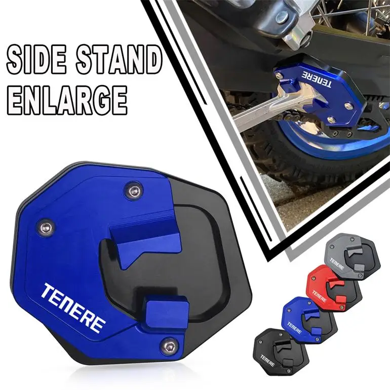 

For Yamaha XTZ690 Tenere 2019-2021 2020 Motorcycle CNC Accessories Kickstand Extension Side Stand Enlarge Plate XTZ690 TENERE