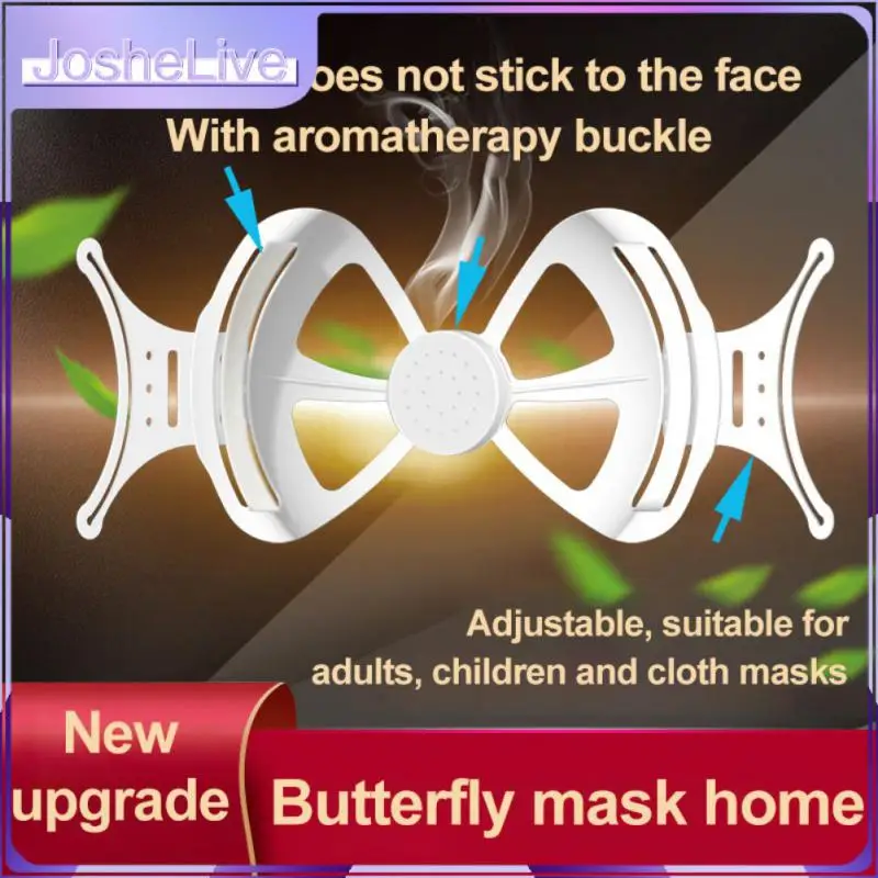 

3D Mouth Mask Support Breathing Assist Help Mask With Box Inner Cushion Bracket Food Grade Silicone Mask Holder Breathable Valve