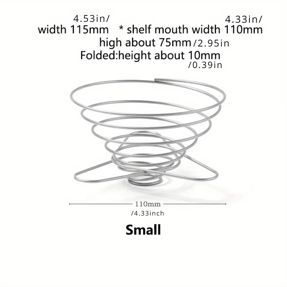 

Складывающийся пружинный фильтр для кофе из нержавеющей стали