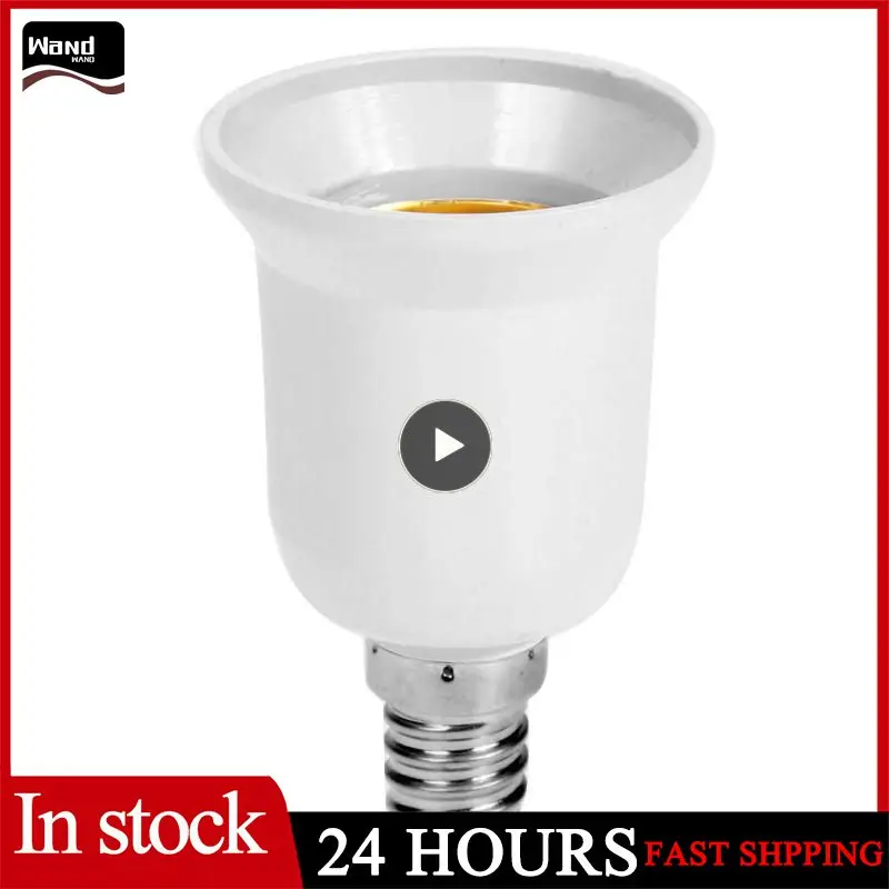 

2/4/6PCS E14 To E27 Adapter Conversion Socket Material Fireproof Socket Adapter Lamp Hold High Temperature Resistant