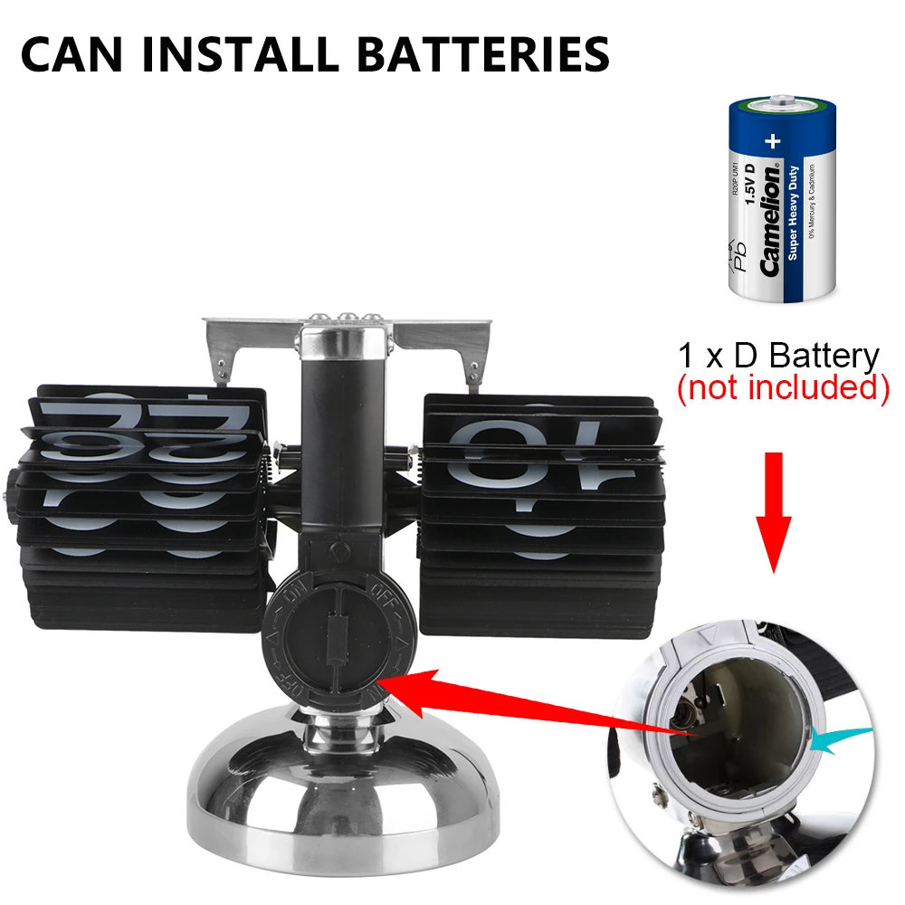 Настольные часы с откидной крышкой