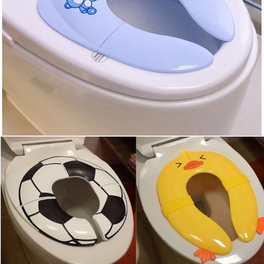 

Baby Folding Potty Toilet Toddler Portable Toilet Training Seat Children's Potty Cushion Cartoon Children's Potty Chair Pad