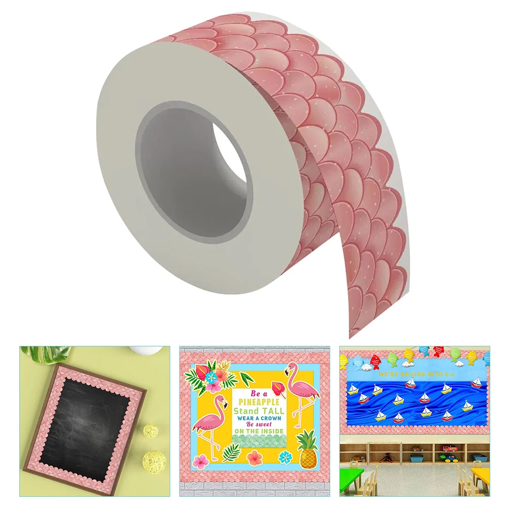 

1 Roll Pattern Bulletin Board Decor Pattern Border Trim Classroom Decoration