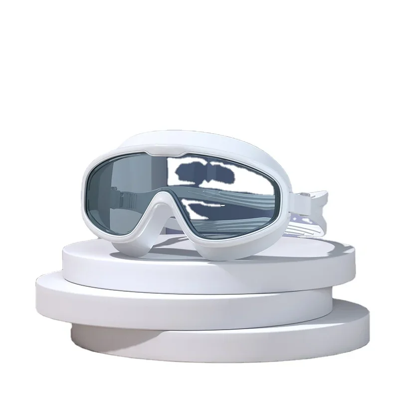 Плавательные очки с противотуманной большой оправой плавательные HD для