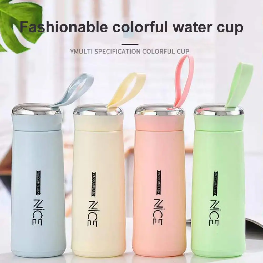 

400ML Portable Glass Water Bottle Coffee Mug Leakproof Milk Juice Water Cup Large Capacity Drink Bottles Outdoor Drinkware