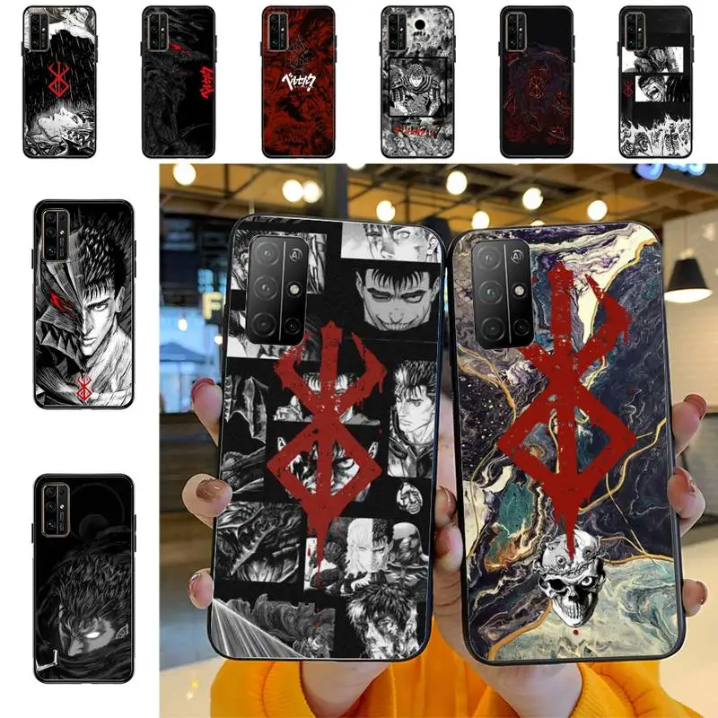 

Anime Berserk Guts Phone Case For Huawei Honor 10Lite 10i 20 8x 10 Funda for Honor9lite 9xpro Coque