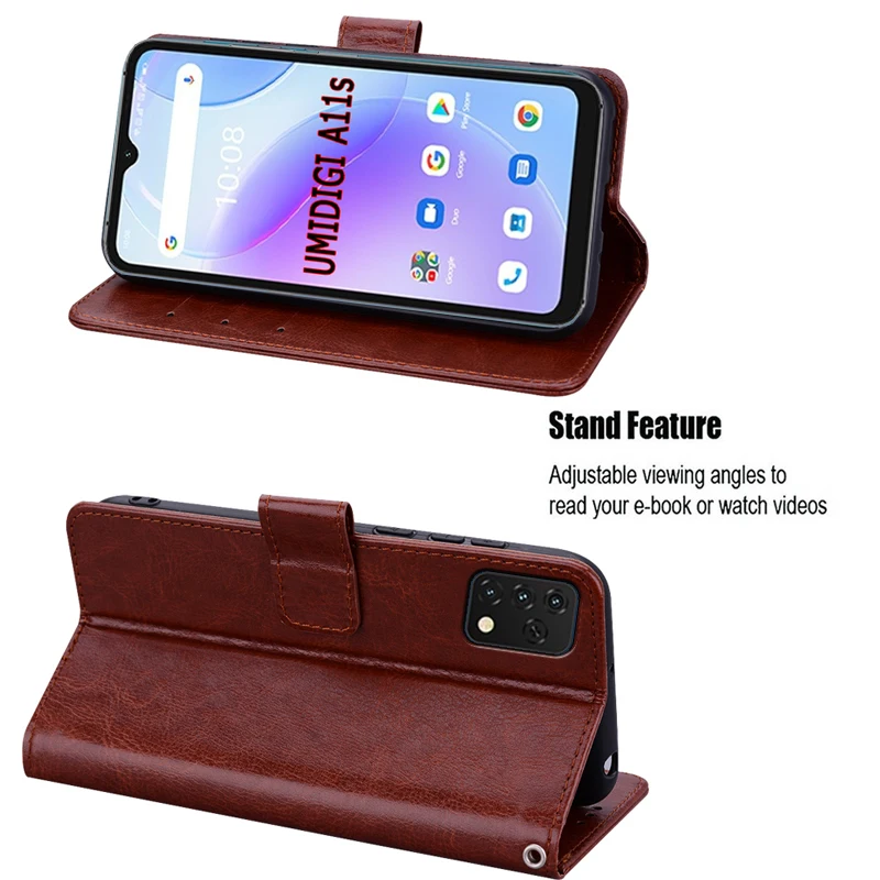umi a 11s phone cover for umidigi a11s case magnetic card flip wallet leather protective etui book for umi a11s case coque bag free global shipping