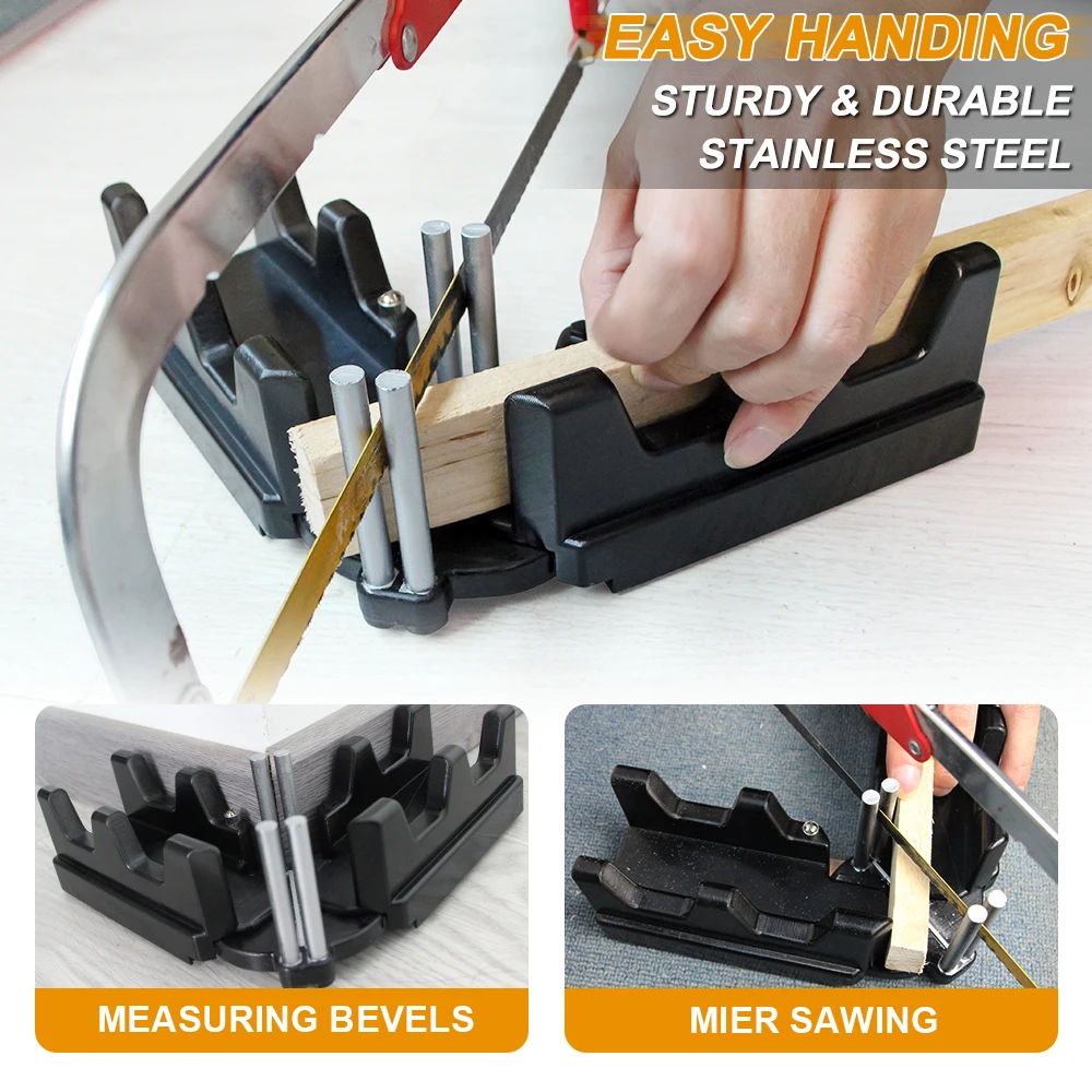 Купи 2-in-1 Mitre Measuring Cutting Tool Measure Bevels and Miter Sawing Angle Cutting Tool Precise Cutting Hand Tool за 1,129 рублей в магазине AliExpress