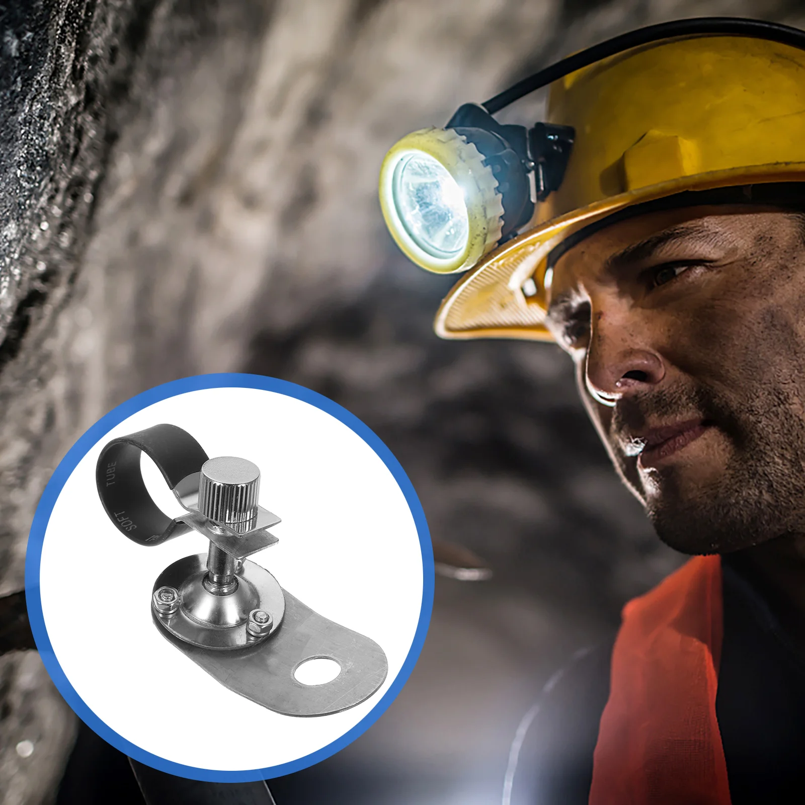 Зажим для каски на боковом держателе фонарика Зажимы шляп фар без перфорации