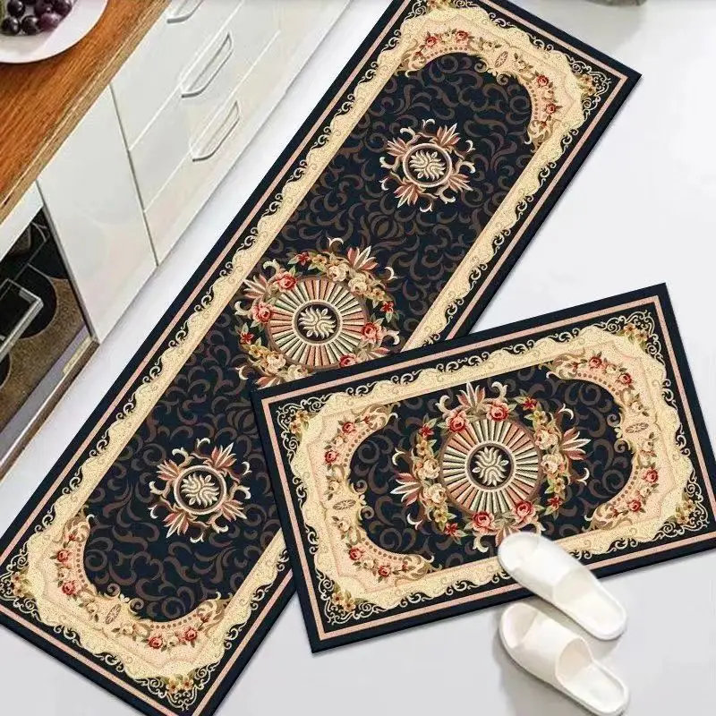 Длинный кухонный коврик для спальни впитывающий моющийся нескользящий