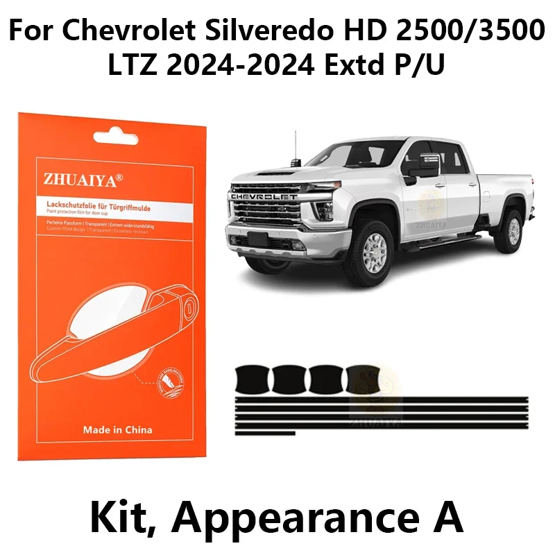 

Защитная пленка для красок дверной ручки, защитная пленка из ТПУ для Chevrolet silverdo HD 2500/3500LTZ 2024-2024 Extd P/U