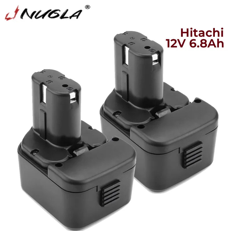 

2 Pack 12V 6800mAh Ni-MH Replacement Battery for Hitachi EB1214S EB1212S EB1214L EB1220BL EB1220HS EB1222HL EB1226HL EB1230HL