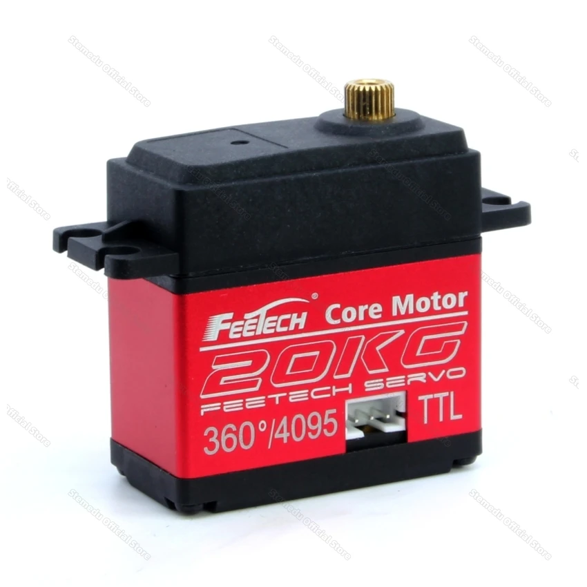Фото Сервопривод Feetech HLS3620-C002 7.4V 20кг TTL с металлическим корпусом и железным сердечником, с контролем силы, одновальный, для привода шарниров роботизированных рук №2