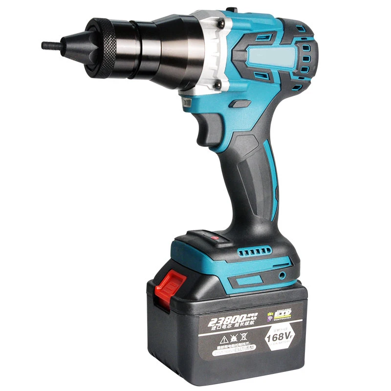 Riveter Gun Brushless Electric Press Gun Electric Full-automatic Rivet Nut Gun Rivet Gun Rivet Gun Cap Gun Tool M3-M12