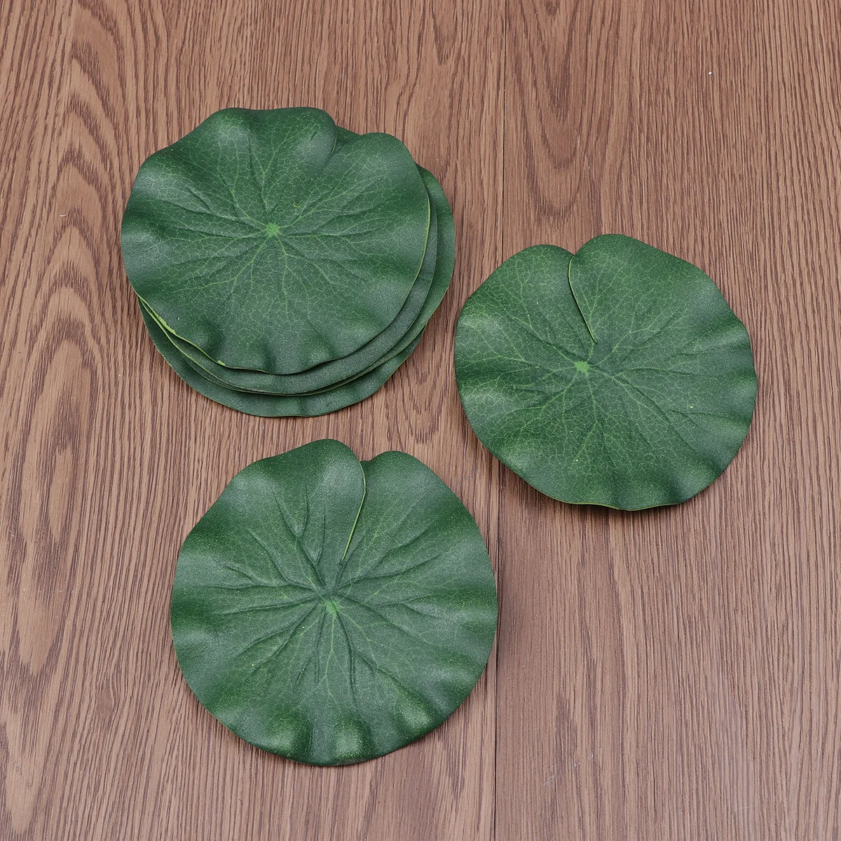

6 Pcs Faux Floating Plastic Leaves Fountain Decor Fake Leaves Decor Water Lily Pads Artificial Pond Decor Aquarium Leaf