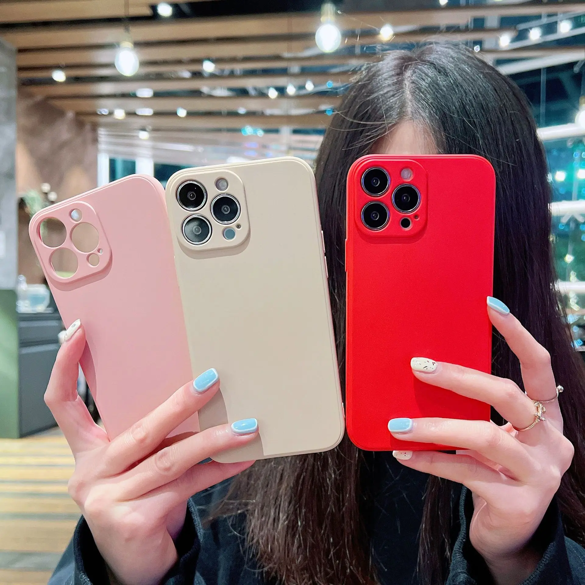 Phone Case For iphone 12 13 14 Pro Max Luxury Original Liquid Silicone Soft Case Protector For iPhone 13 12 Mini Back Cover