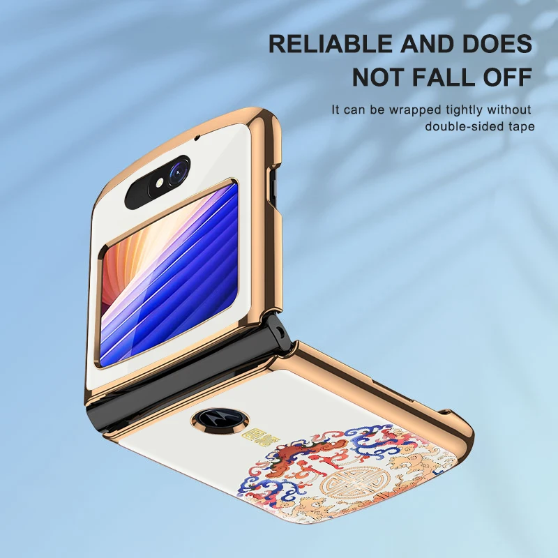 

GKK Pattern Plexiglass Case For Motorola Moto Razr 5G 2020 Case Luxury Electroplating Hard Phone Cover For Moto Razr 5G Fundas