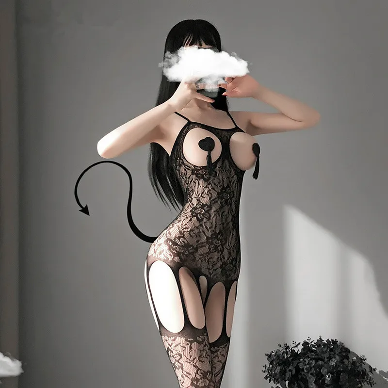 

Ажурные чулки с открытой промежностью, сексуальное нижнее белье, горячие эротические сексуальные костюмы, нижнее белье с открытой промежно...