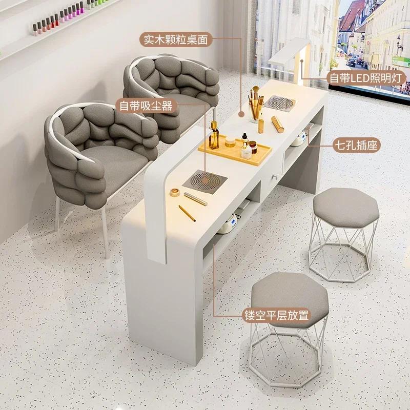 Mesa De Salon Corner Table Nail Manicure Professional Aesthetic Furniture Dressing Mesas Para Manicura Equipment
