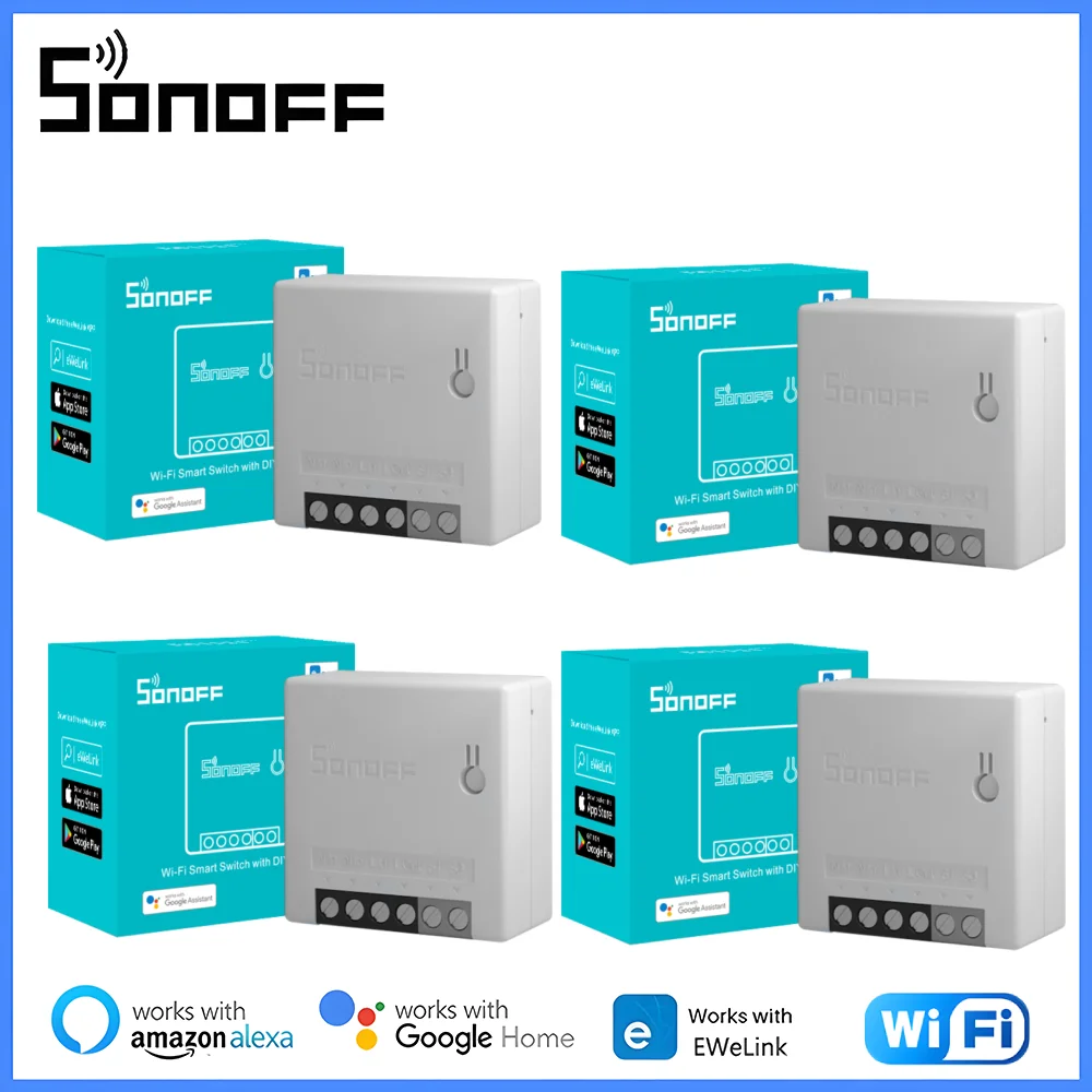 

SONOFF R2 Wi-Fi мини-переключатель таймер беспроводные переключатели Автоматизация поддержка eWelink Alexa Google Home дистанционное/Голосовое управление