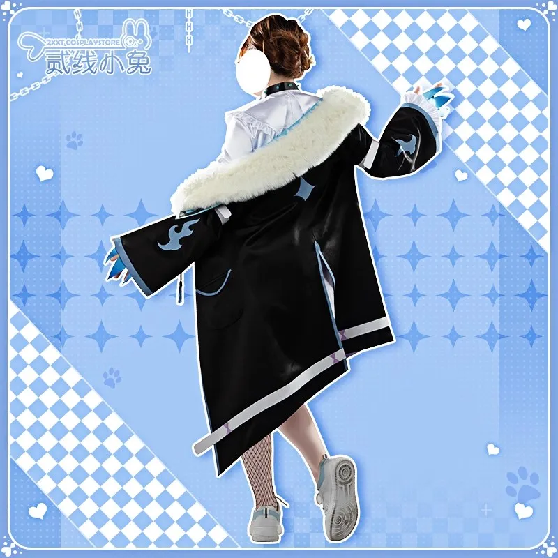 Горячий костюм для косплея Fuwawa Abyssgard игра VTuber Hololive аниме женское платье одежда