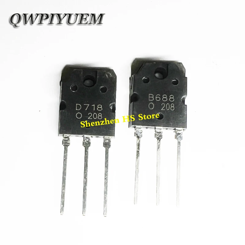 4 шт., 2pais (2SD718 + 2pcs 2SB688 ) ( 2SA1264 + 2SC3181 )( 2SB1560 + 2SD2390 ) ( 2SA1492 + 2SC3856 ) D718 B688 TO-3P