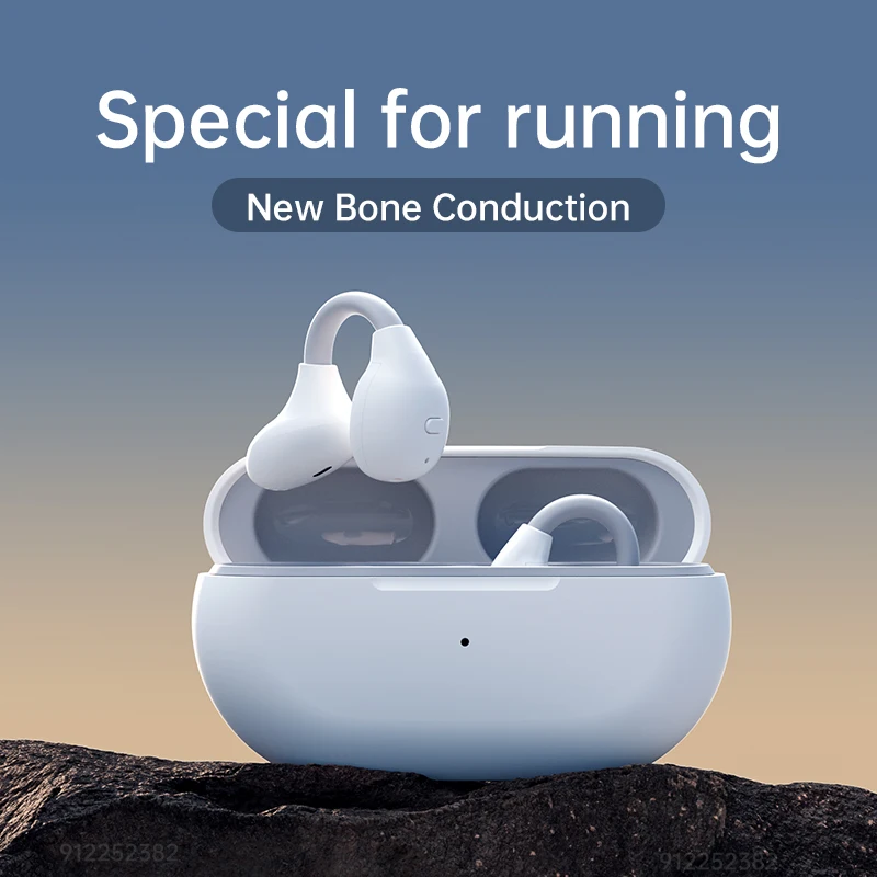 YC 2023 новые наушники Bluetooth 5.3 Ушная клипса с костной проводимостью беспроводные