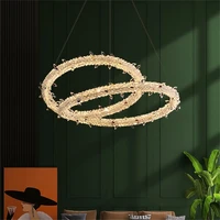 oulala modern pendant lamp creative gold luxury chandelier led crystal fixtures for living room bedroom