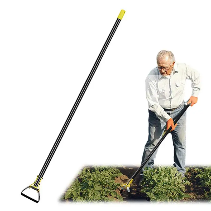 Садовая мотыга для полевой травы, для эффективного предотвращения сорняков, с длинной ручкой, сверхпрочная Регулируемая штриховка
