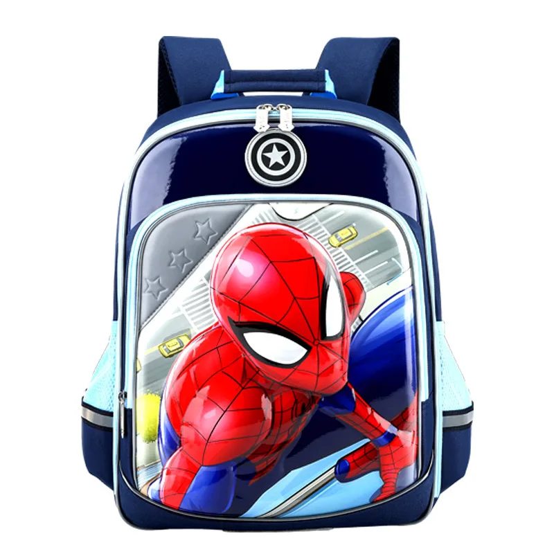 100% original Disney Captain America schoolbag, large capacity waterproof and breathable Disney Iron Man children's backpack