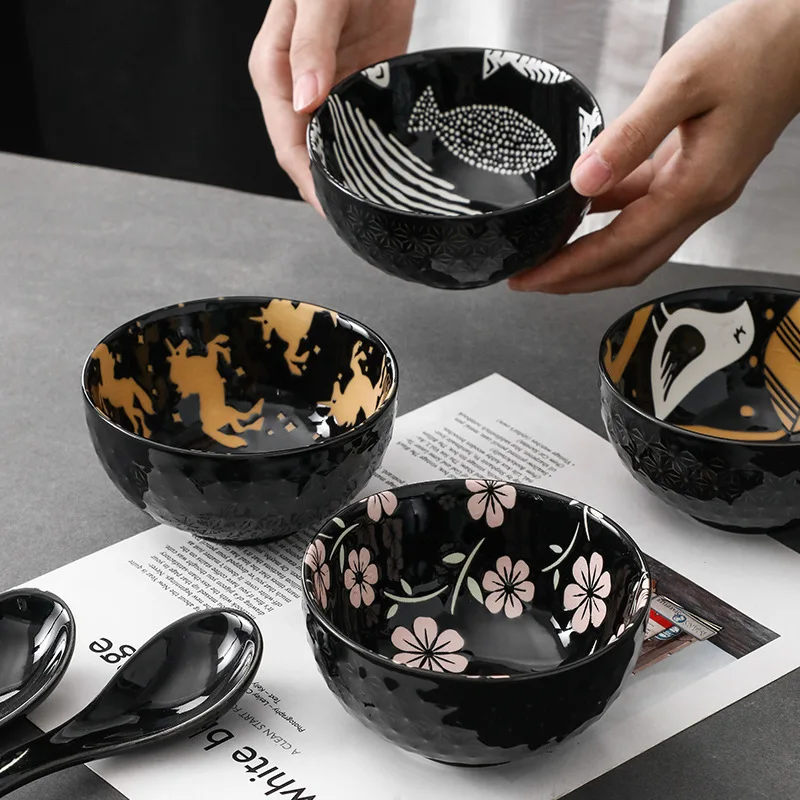 

Ceramic Bowls for Kitchen Deep Soup Bowls,Porcelain Salad Bowls Ramen Pasta Cereal Dessert Stackable Deep Noodle Serving Bowls