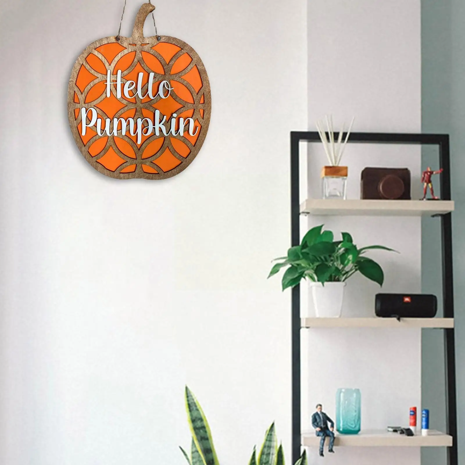 

Здравствуйте, тыква, знак приветствия, осенняя настенная подвеска, Хэллоуин, дверь, передняя Wodden, украшения, роспись, подвеска для сада D F1S8